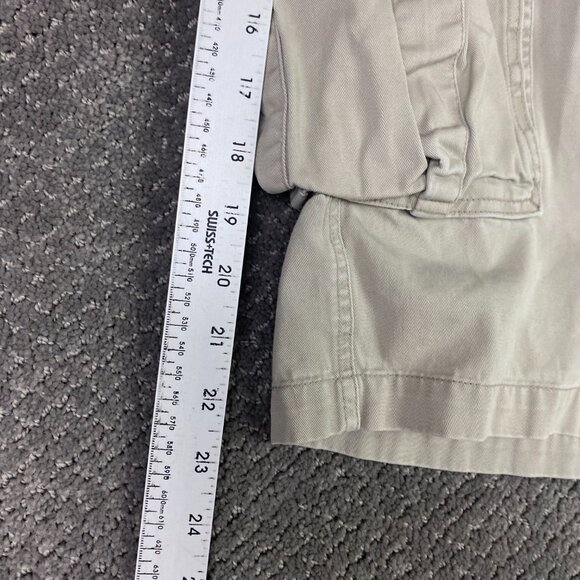 Abercrombie & Fitch Shorts Men's Large Beige Cargo Belt Belted Military Gorpcore - Picture 12 of 13